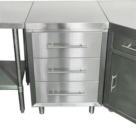 stainless commercial cabinet with drawers